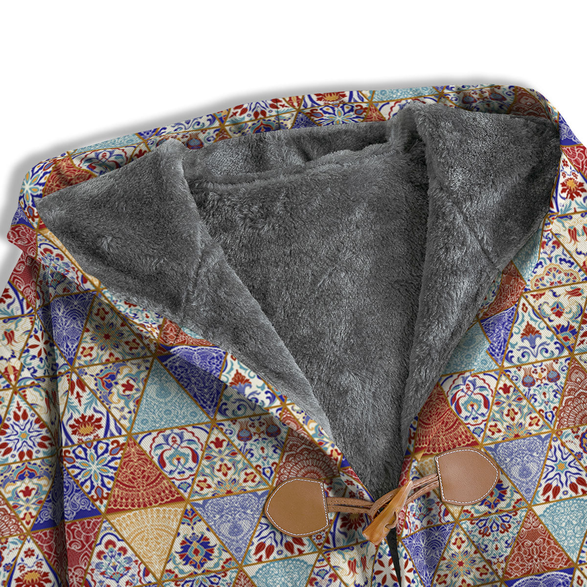 Patchwork Boho Mandala Print Pattern Men's Windbreaker Jacket-grizzshop