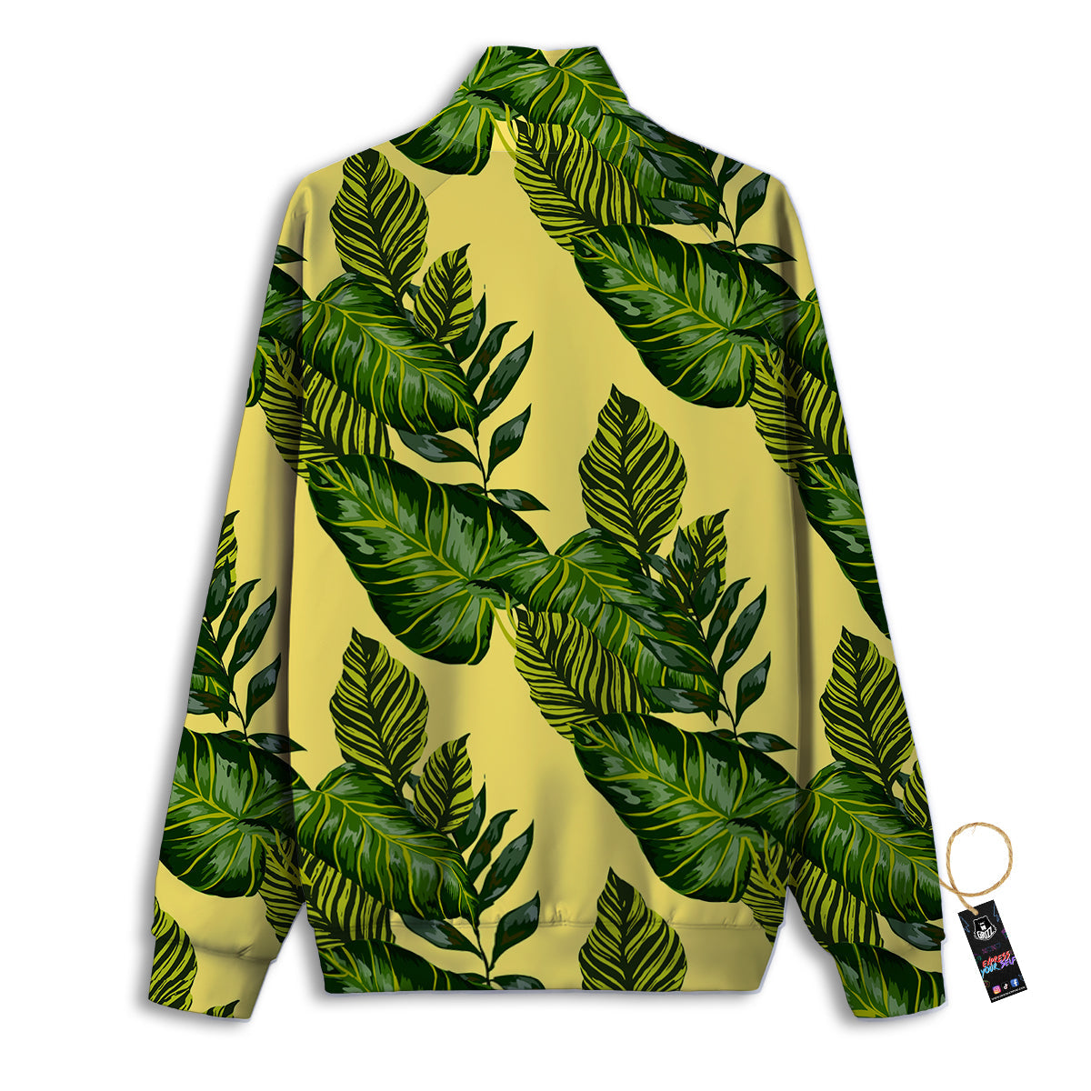 Patchwork Denim And Plaid Print Pattern Track Jacket-grizzshop