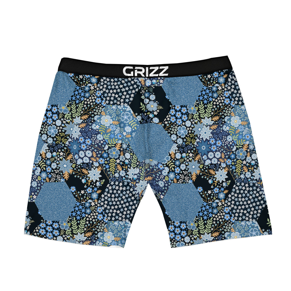 Patchwork Ethnic Floral Print Pattern Boxer Briefs-grizzshop