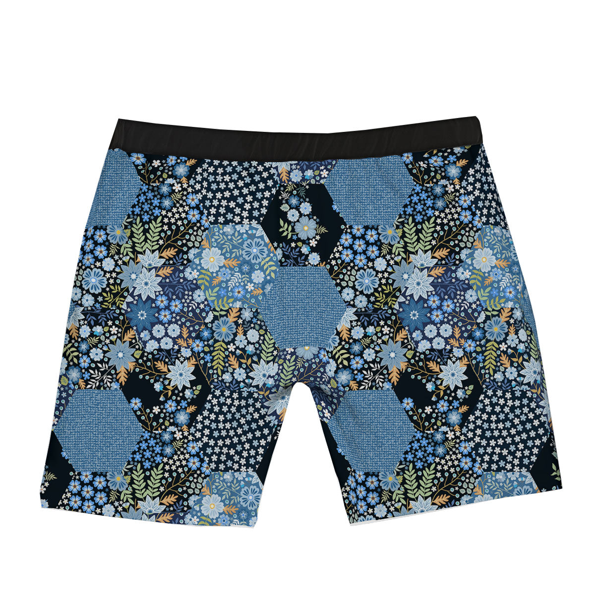 Patchwork Ethnic Floral Print Pattern Boxer Briefs-grizzshop