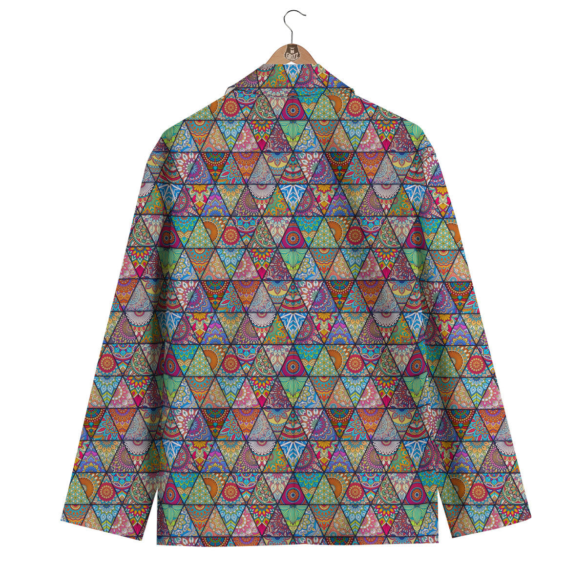 Patchwork Ethnic Mandala Print Pattern Men's Blazer-grizzshop