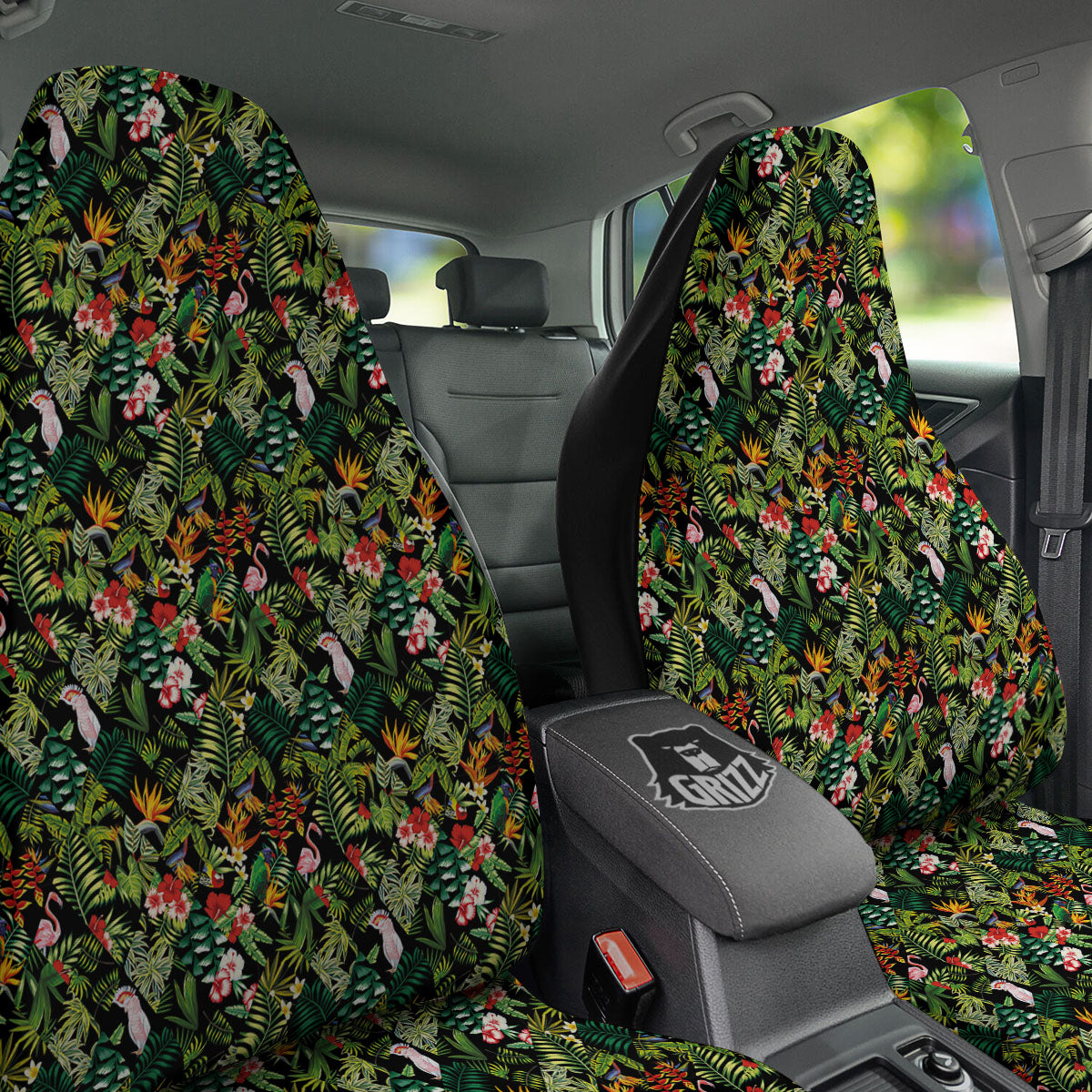 Patchwork Exotic Print Pattern Car Seat Covers-grizzshop