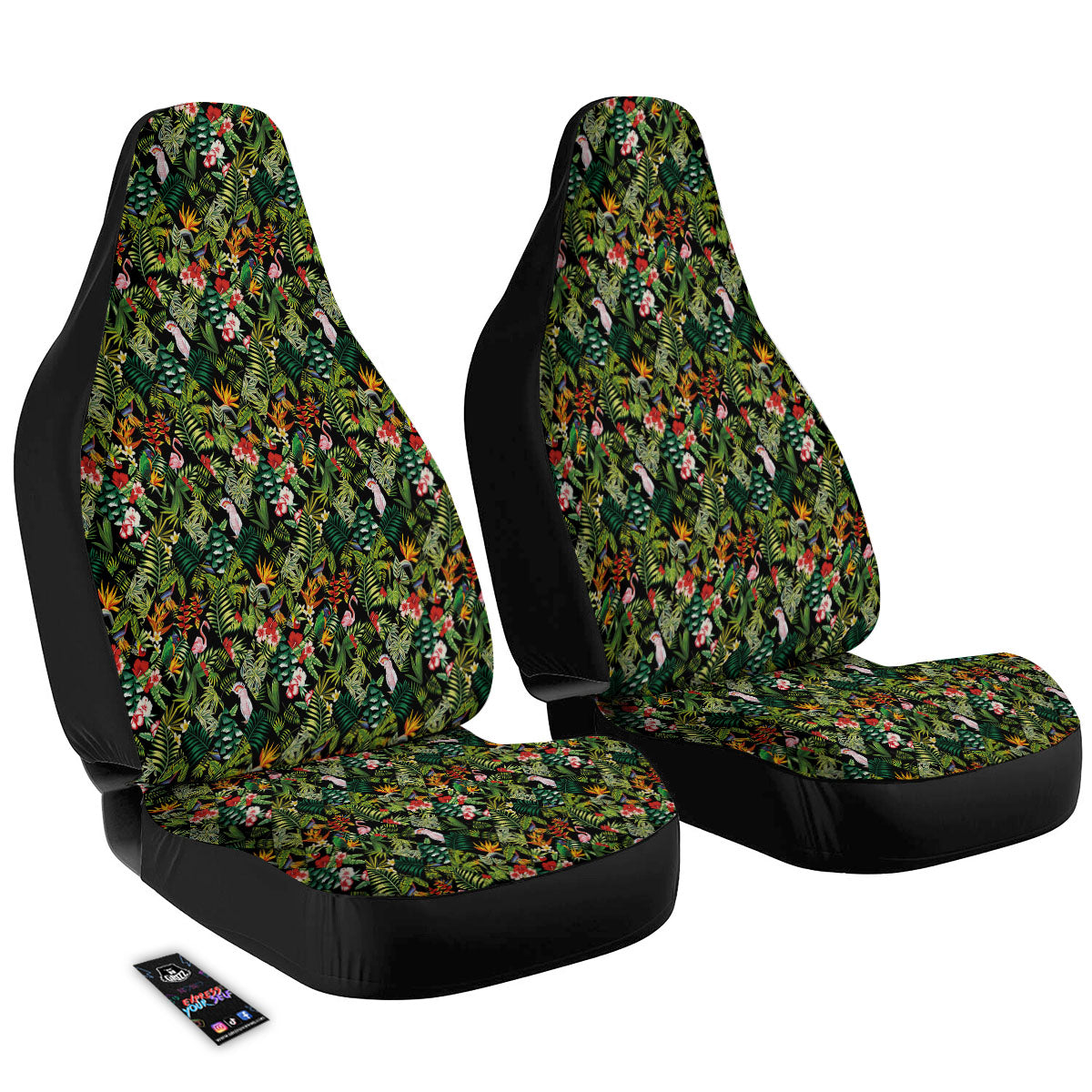 Patchwork Exotic Print Pattern Car Seat Covers-grizzshop