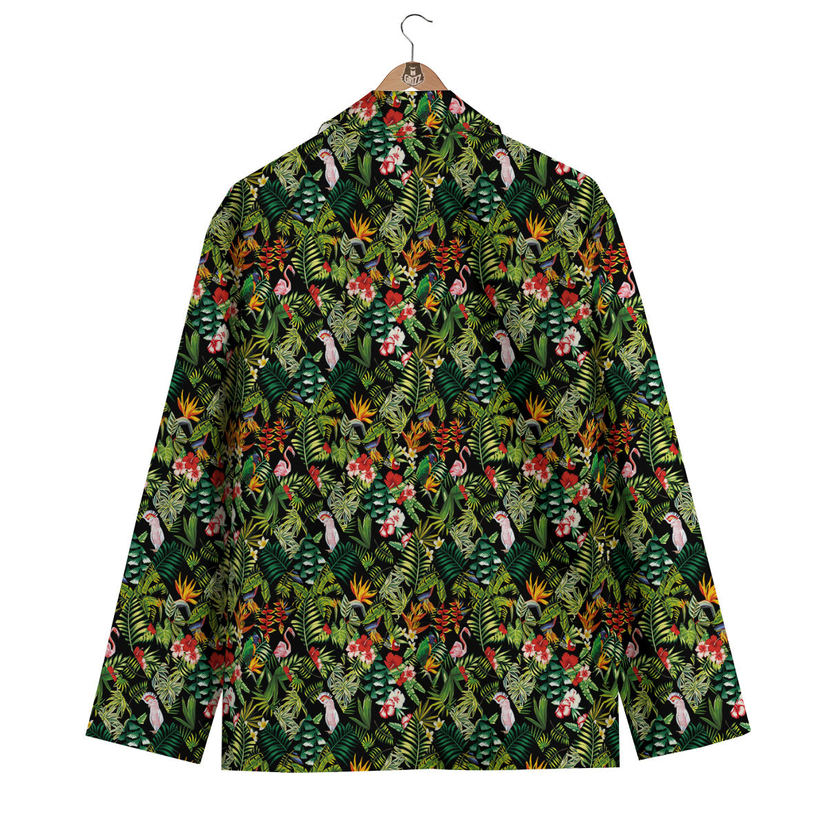 Patchwork Exotic Print Pattern Men's Blazer-grizzshop