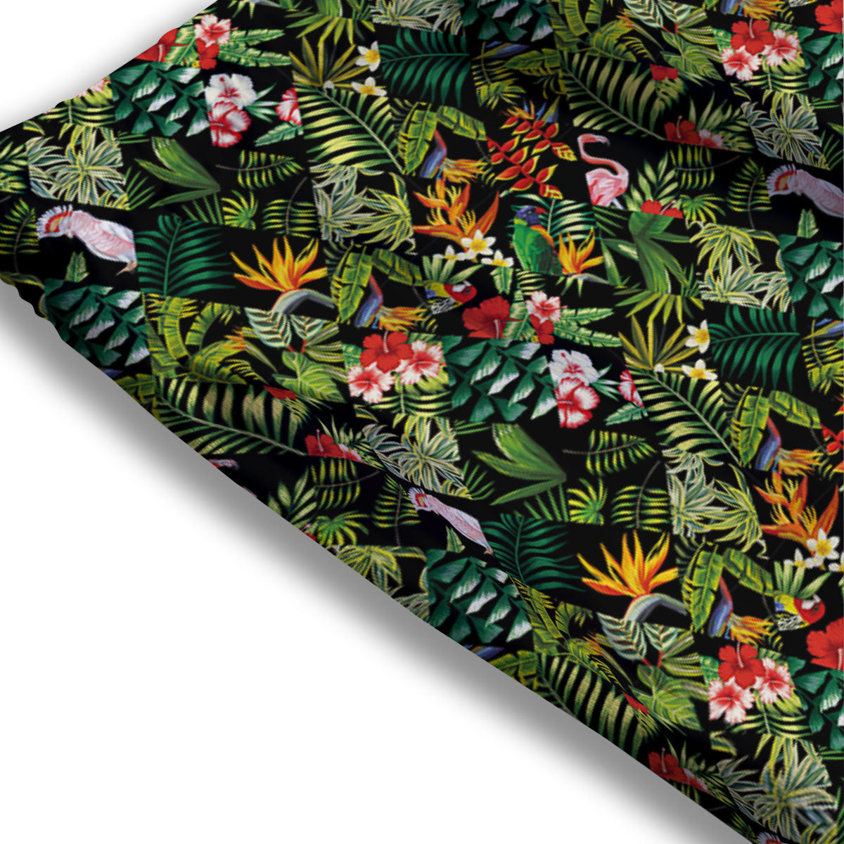 Patchwork Exotic Print Pattern Mesh Shorts