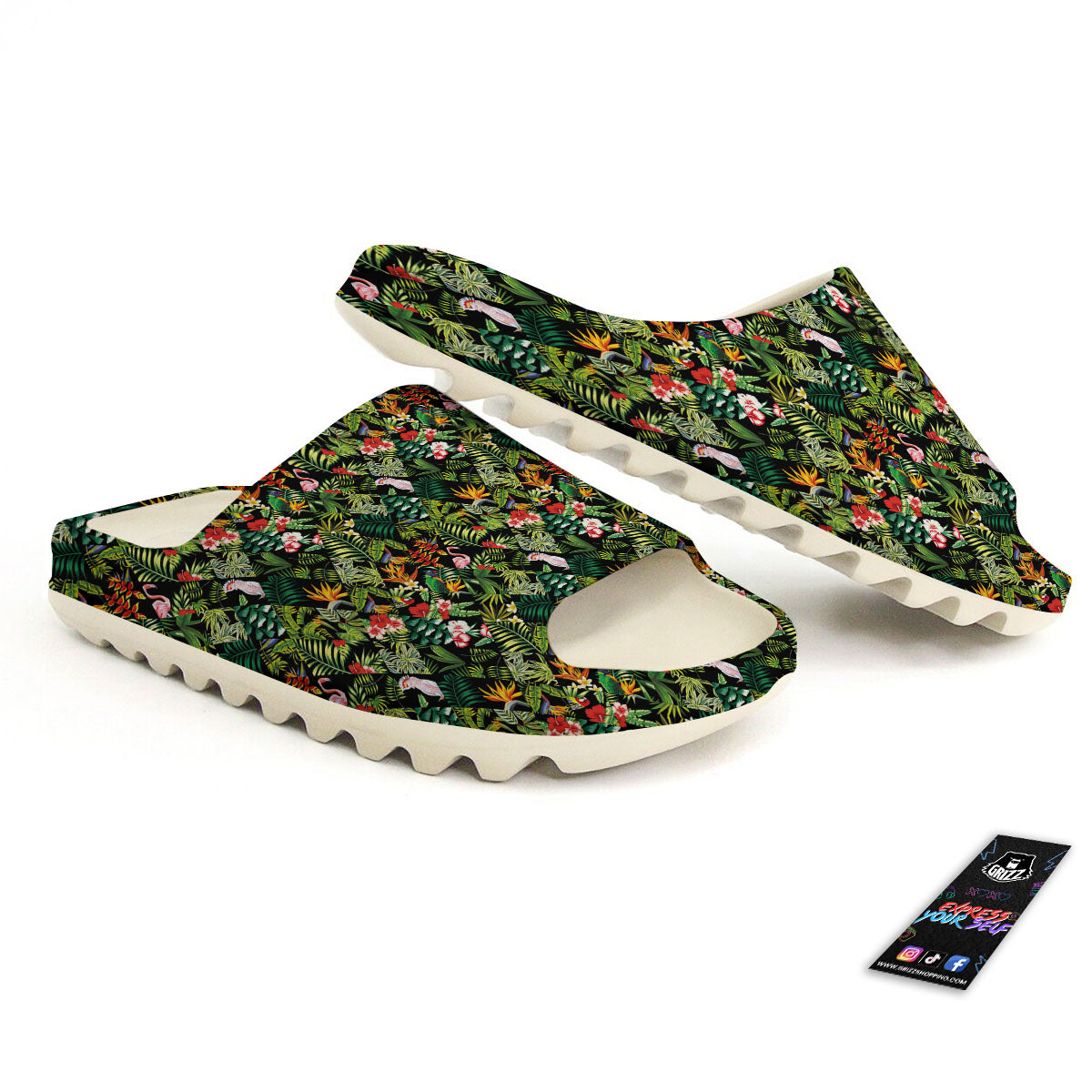 Patchwork Exotic Print Pattern Sandals-grizzshop