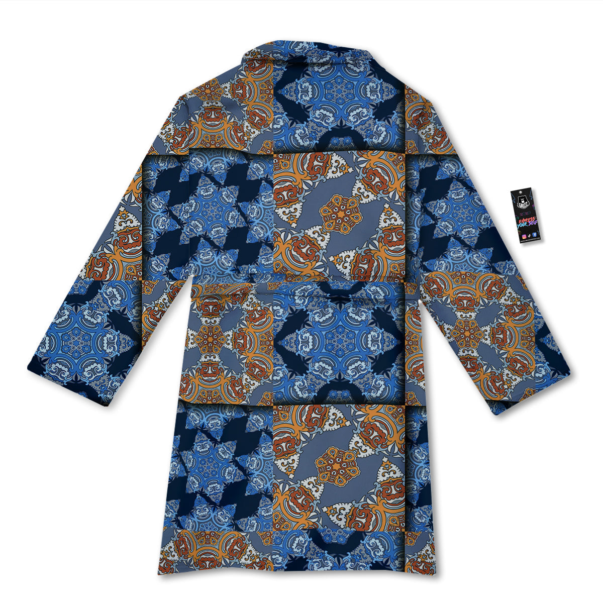 Patchwork Floral Vintage Print Pattern Bathrobe-grizzshop