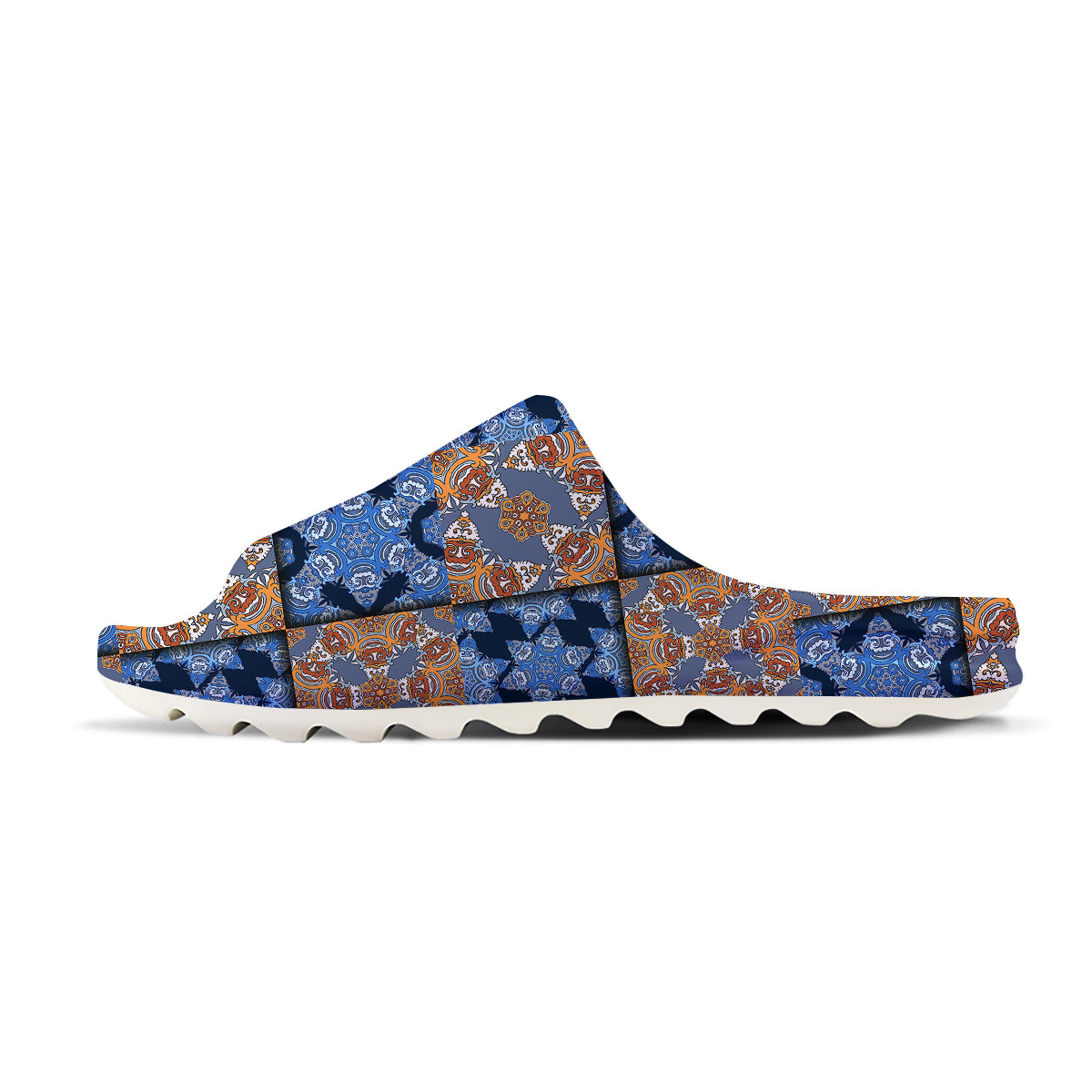 Patchwork Floral Vintage Print Pattern Sandals-grizzshop