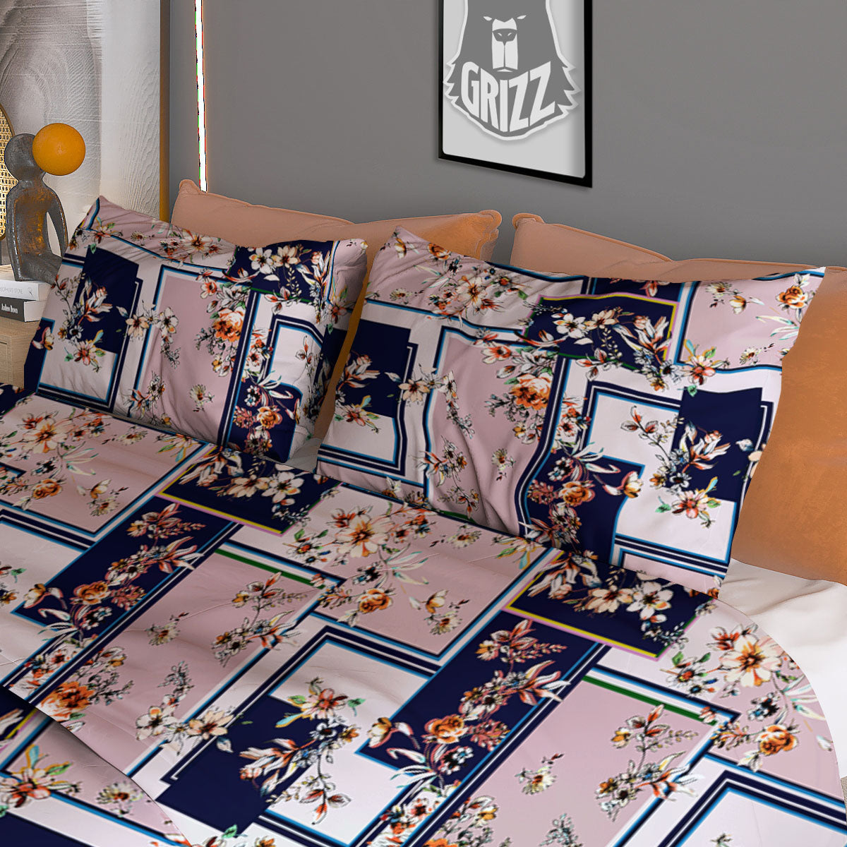 Patchwork Flower Vintage Print Pattern Duvet Cover Bedding Set