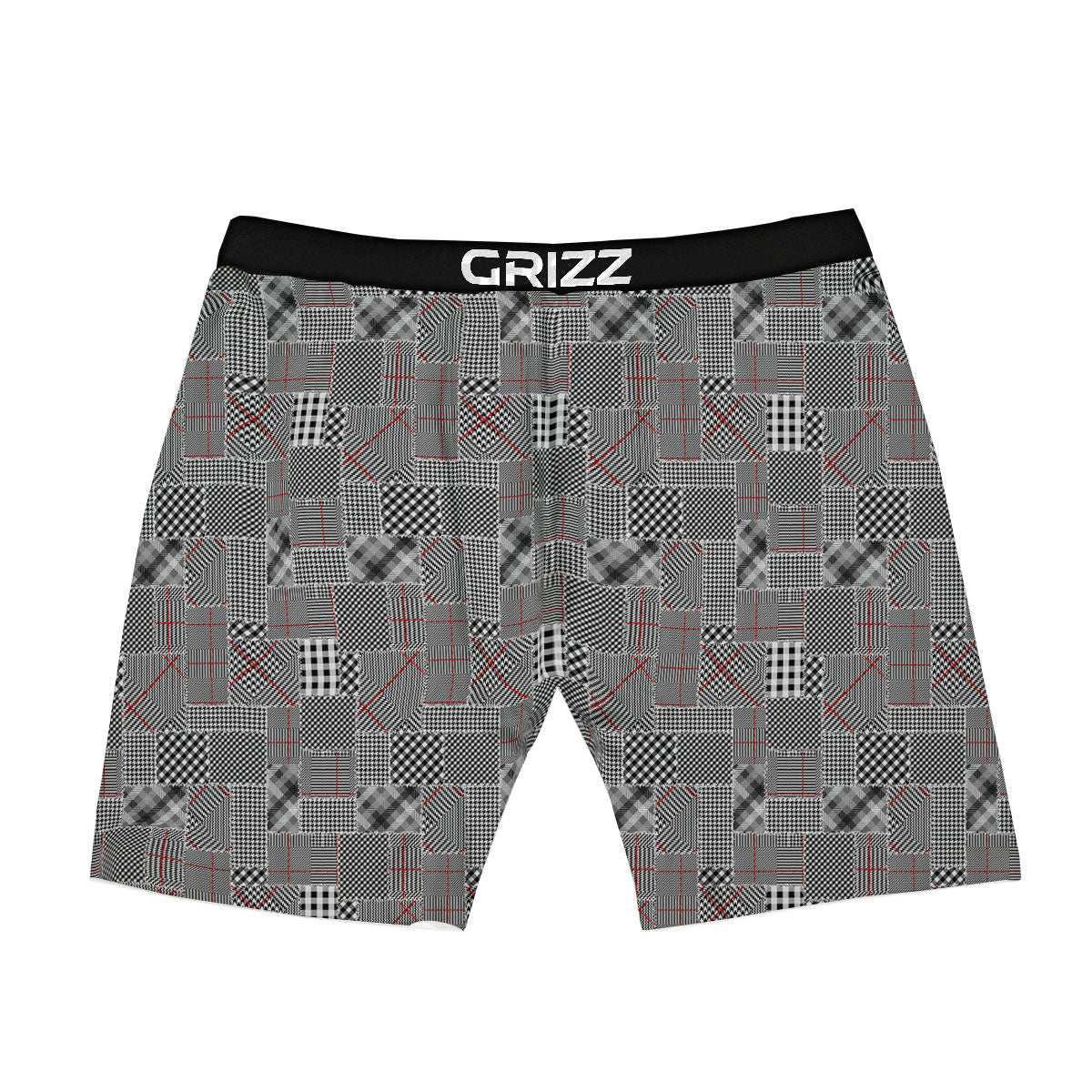 Patchwork Glen Plaid Print Pattern Boxer Briefs-grizzshop