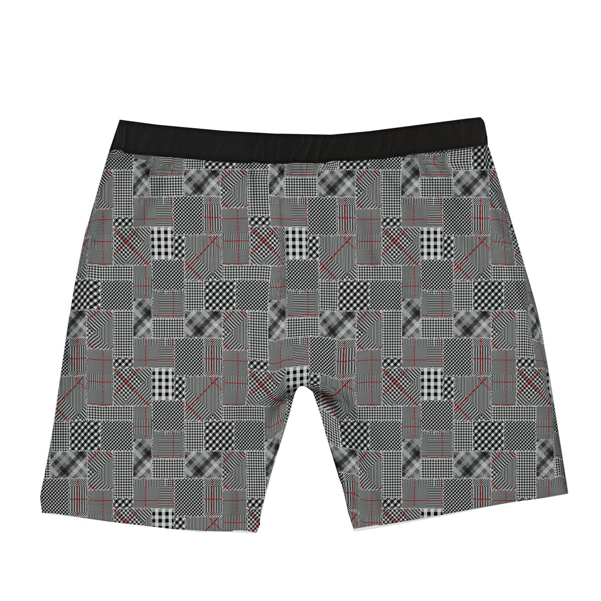 Patchwork Glen Plaid Print Pattern Boxer Briefs-grizzshop