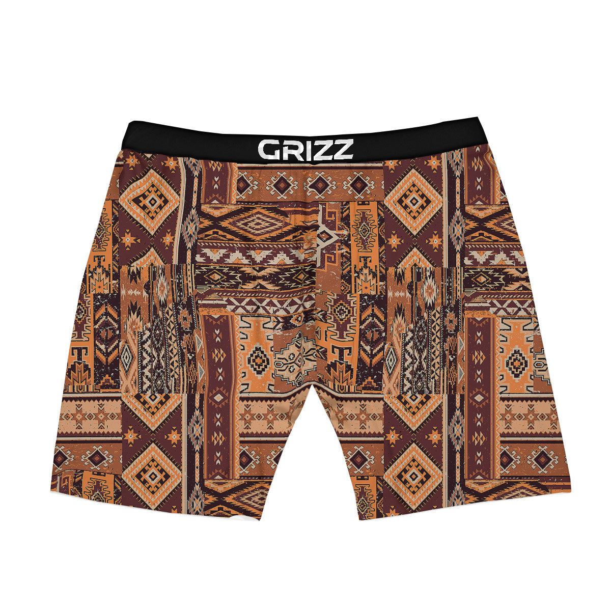 Patchwork Grunge Native American Print Pattern Boxer Briefs-grizzshop