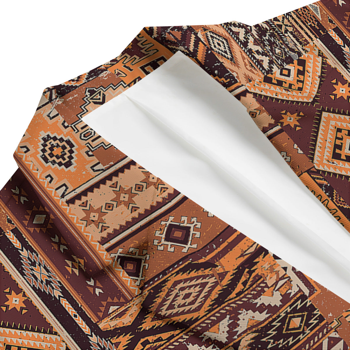 Patchwork Grunge Native American Print Pattern Men's Blazer-grizzshop