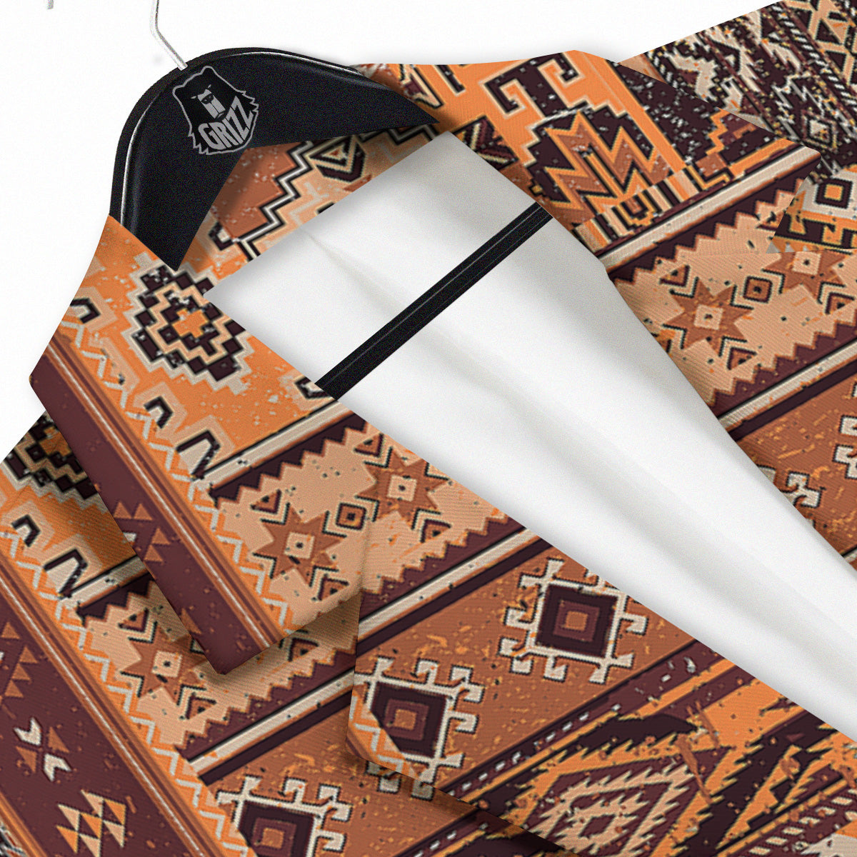 Patchwork Grunge Native American Print Pattern Men's Sport Coat-grizzshop