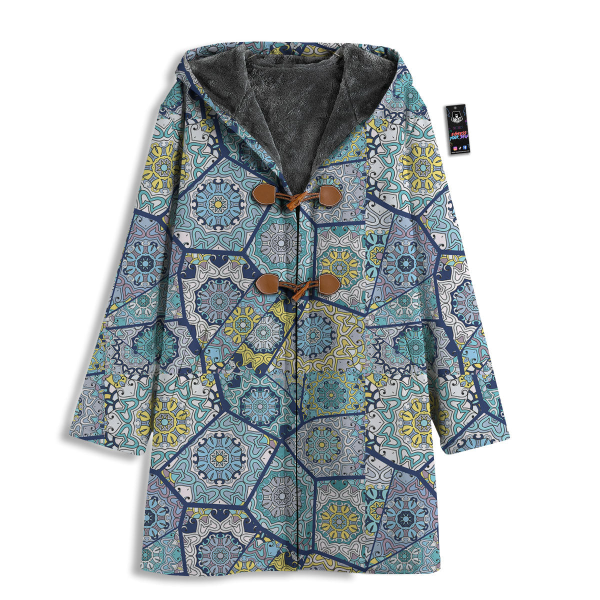 Patchwork Indian Floral Print Pattern Men's Windbreaker Jacket-grizzshop