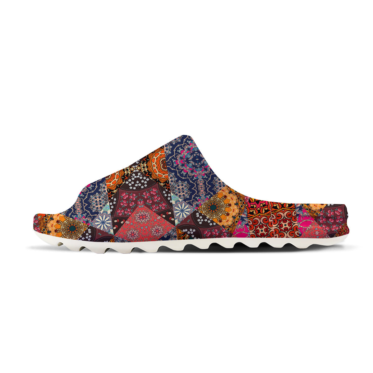 Patchwork Indian Flower Mandala Print Pattern Sandals-grizzshop