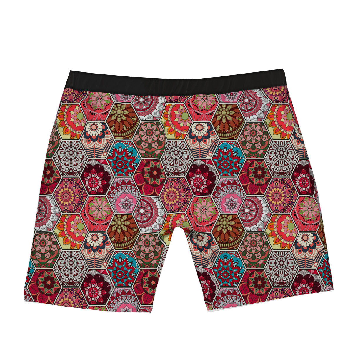 Patchwork Indian Print Pattern Boxer Briefs-grizzshop