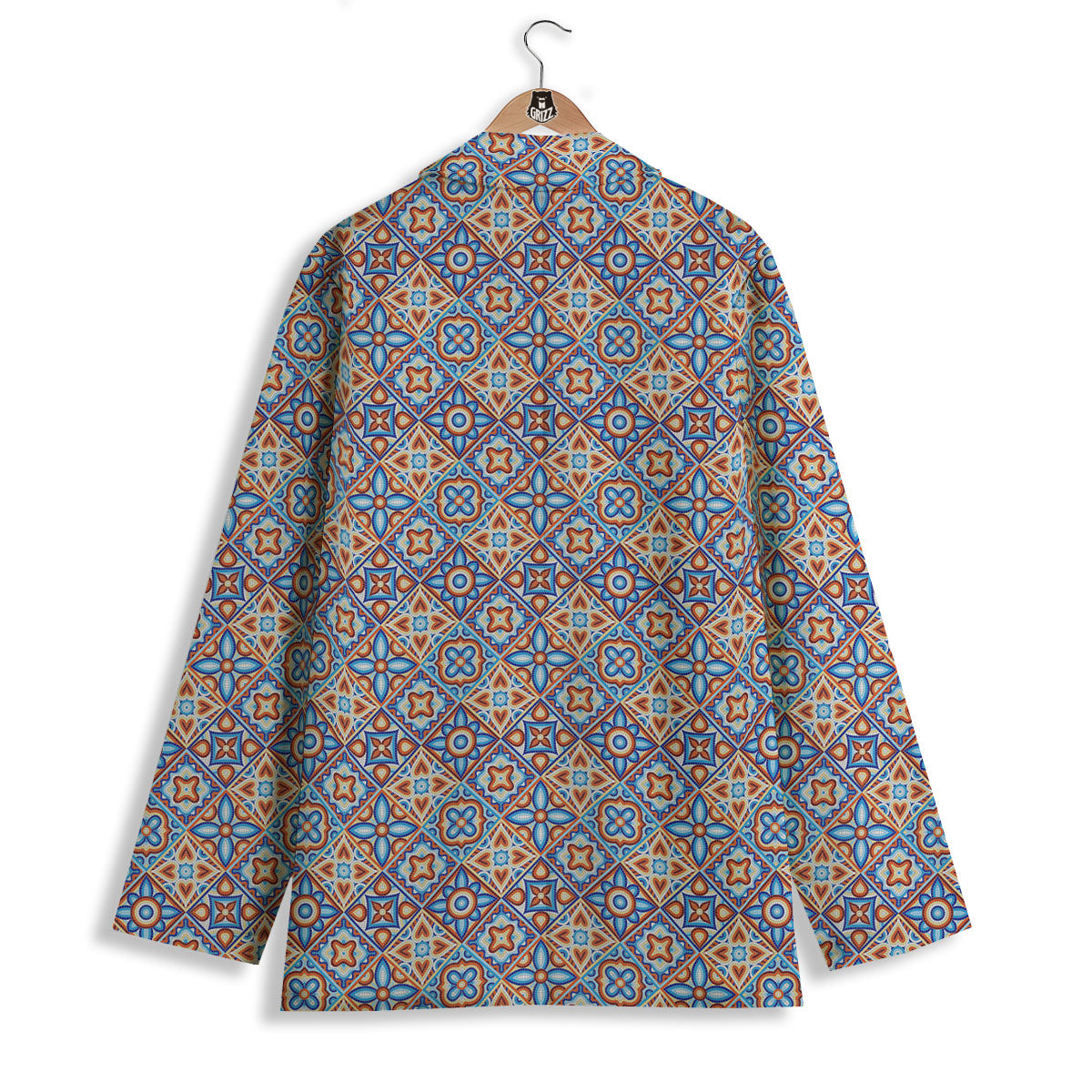 Patchwork Mosaic Print Pattern Women's Blazer-grizzshop