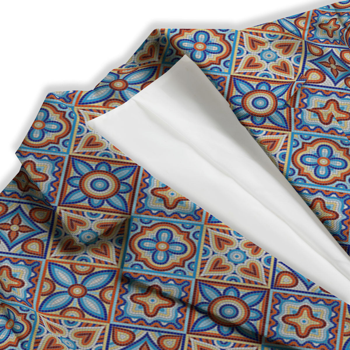 Patchwork Mosaic Print Pattern Women's Blazer-grizzshop