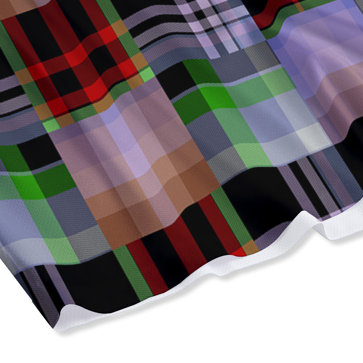 Patchwork Plaid Madras Print Pattern Mesh Shorts-grizzshop