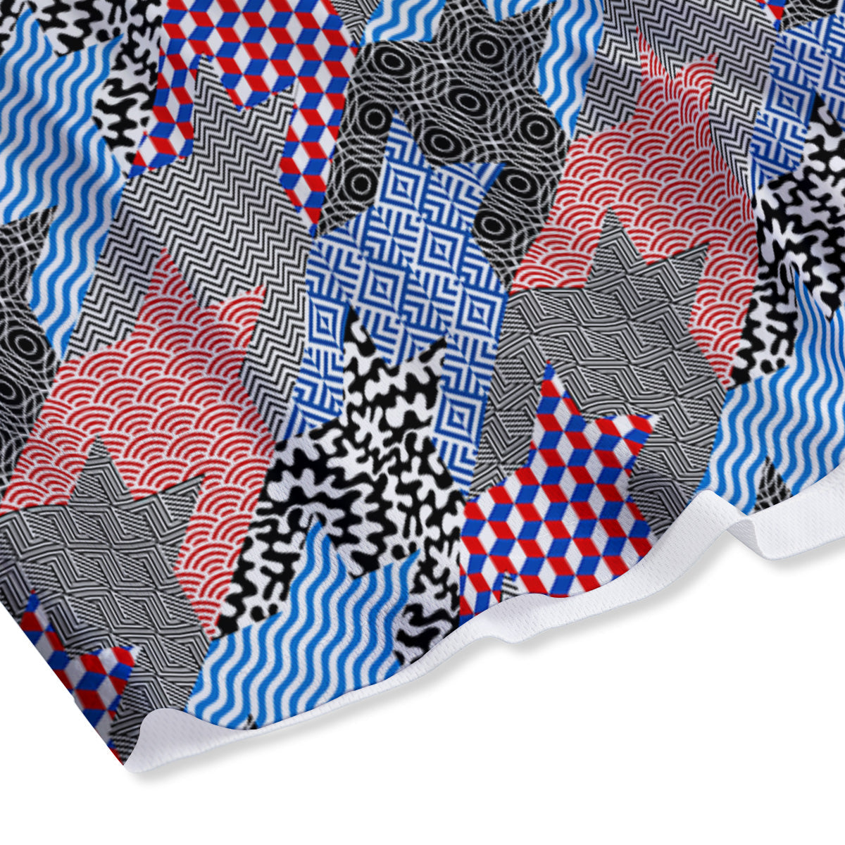 Playing Cards Four Jacks Print Mesh Shorts