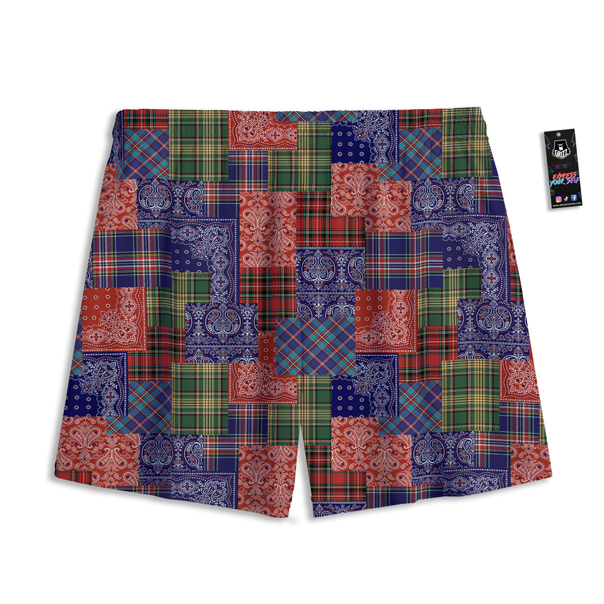 Playing Cards Four Kings Print Mesh Shorts