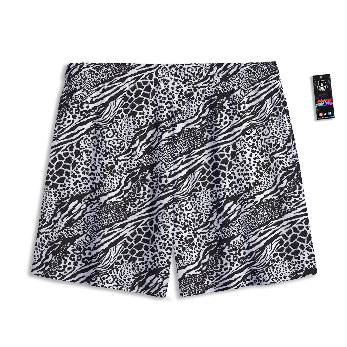 Poinsettia Cute Christmas Print Pattern Mesh Shorts