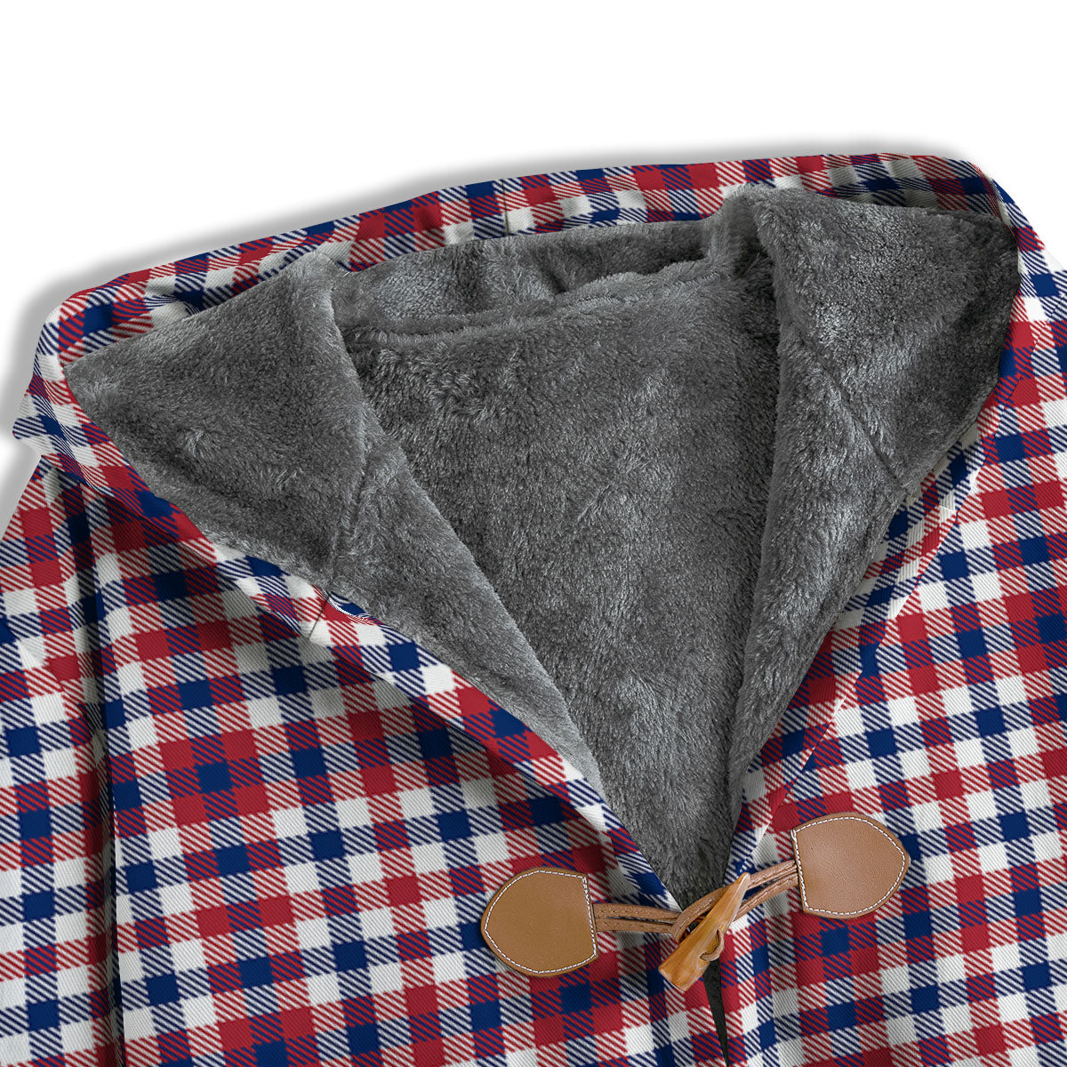 Patriotic Plaid American Print Men's Windbreaker Jacket-grizzshop