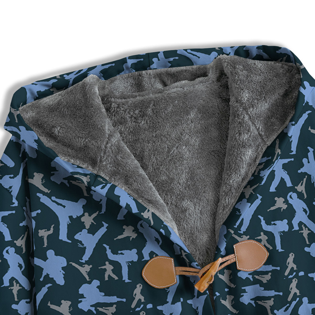 Pattern Karate Print Men's Windbreaker Jacket-grizzshop