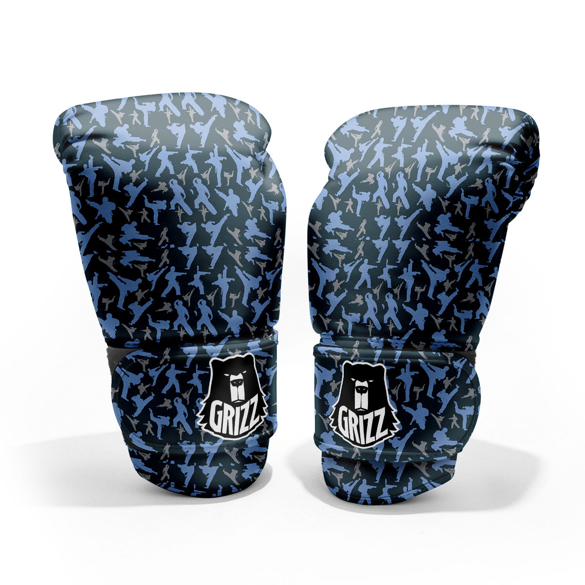 Pattern Karate Print Sparring Gloves-grizzshop