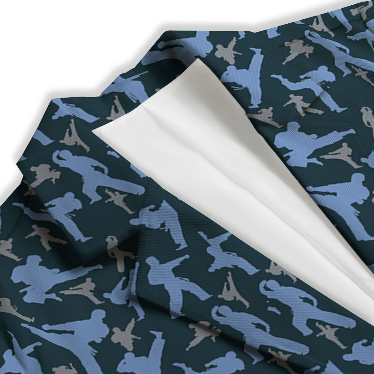 Pattern Karate Print Women's Blazer-grizzshop