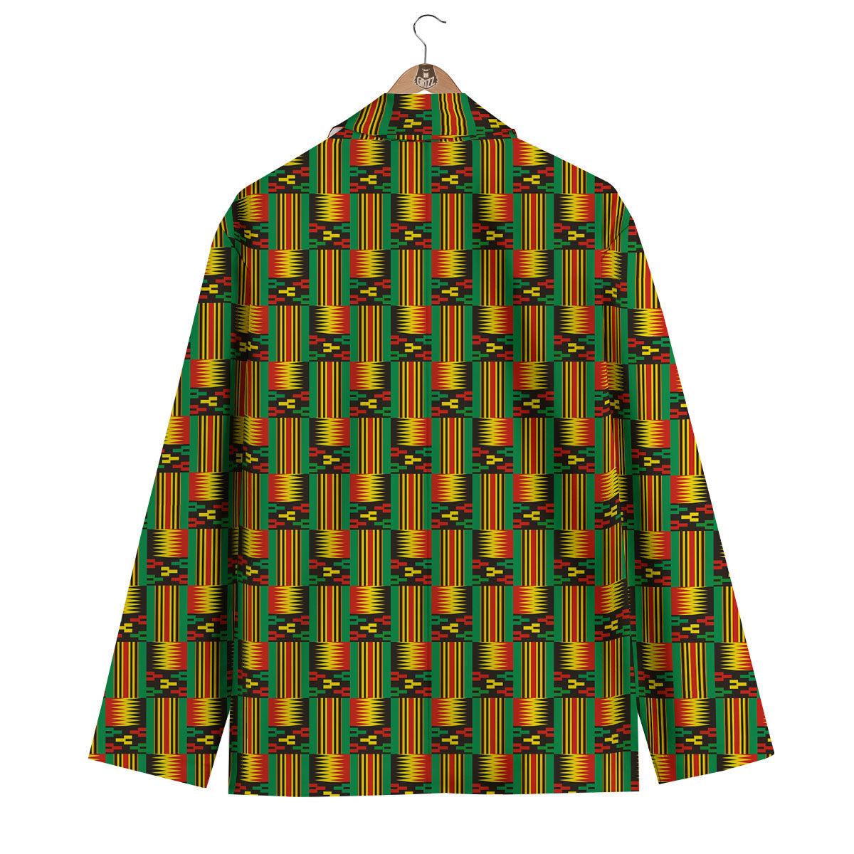 Pattern Kente Print Men's Blazer-grizzshop