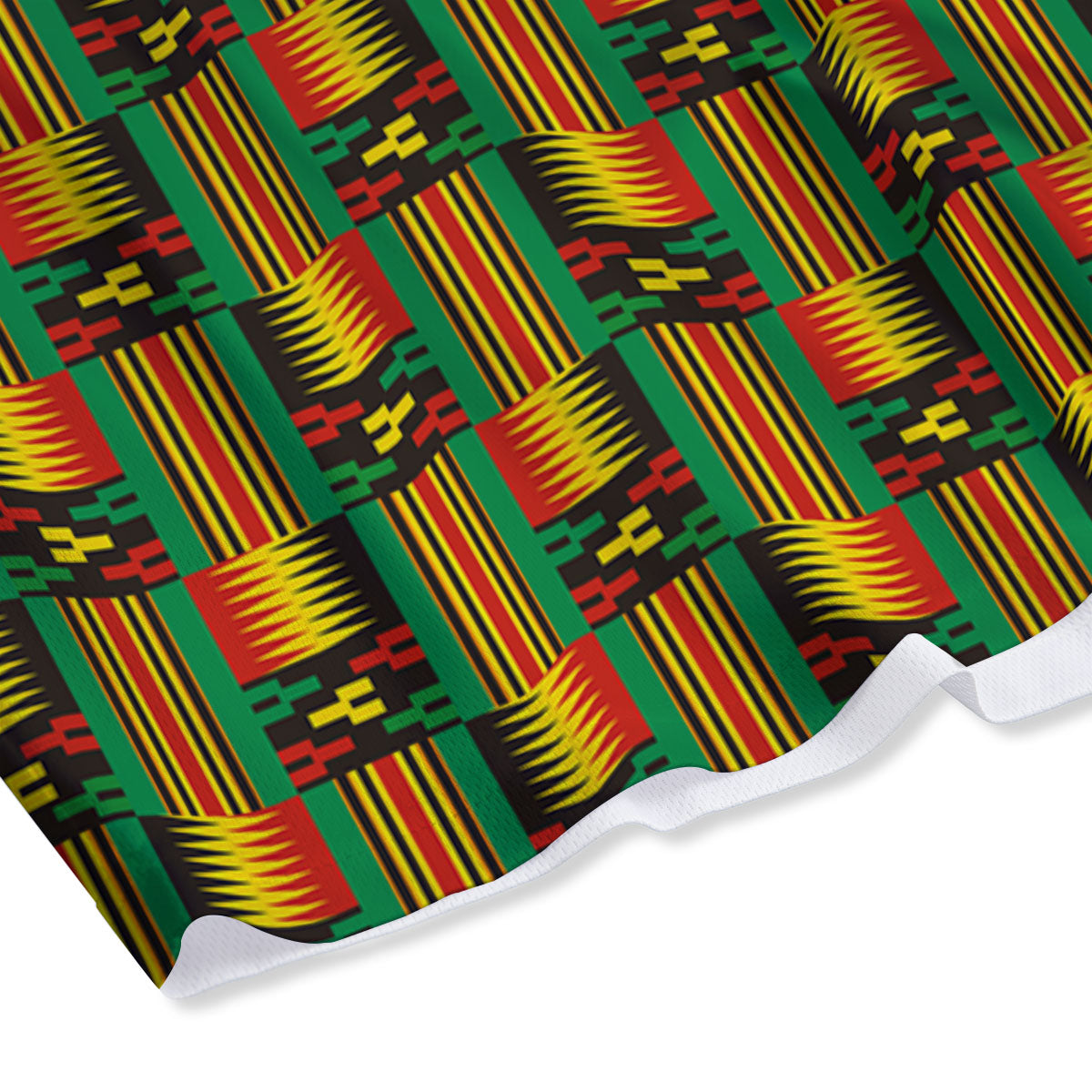 Pattern Kente Print Mesh Shorts-grizzshop
