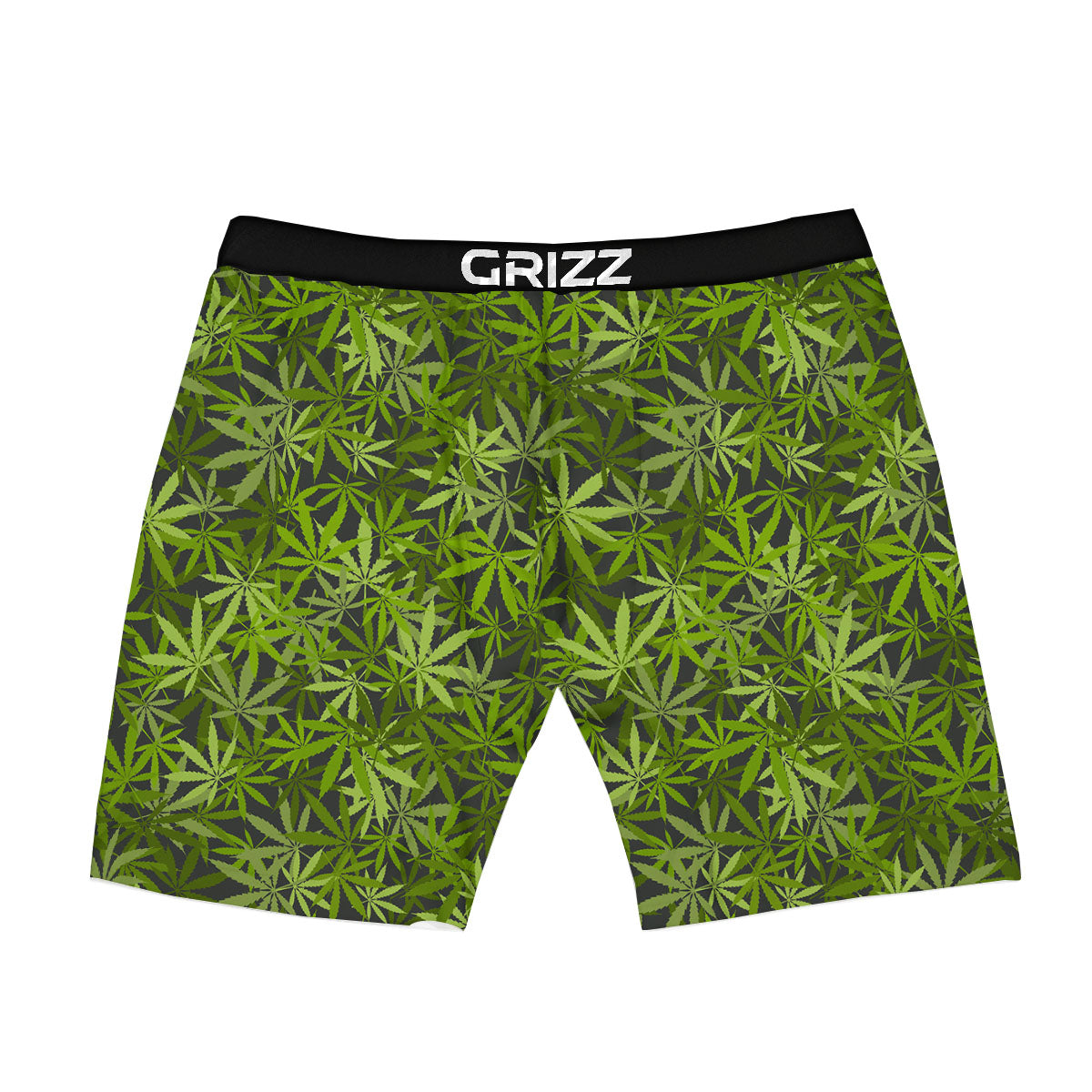 Pattern Leaf Marijuana Print Boxer Briefs-grizzshop