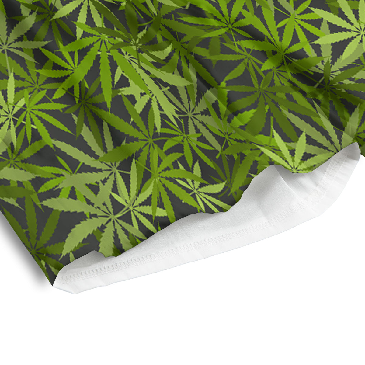 Pattern Leaf Marijuana Print Men's Athletic Shorts