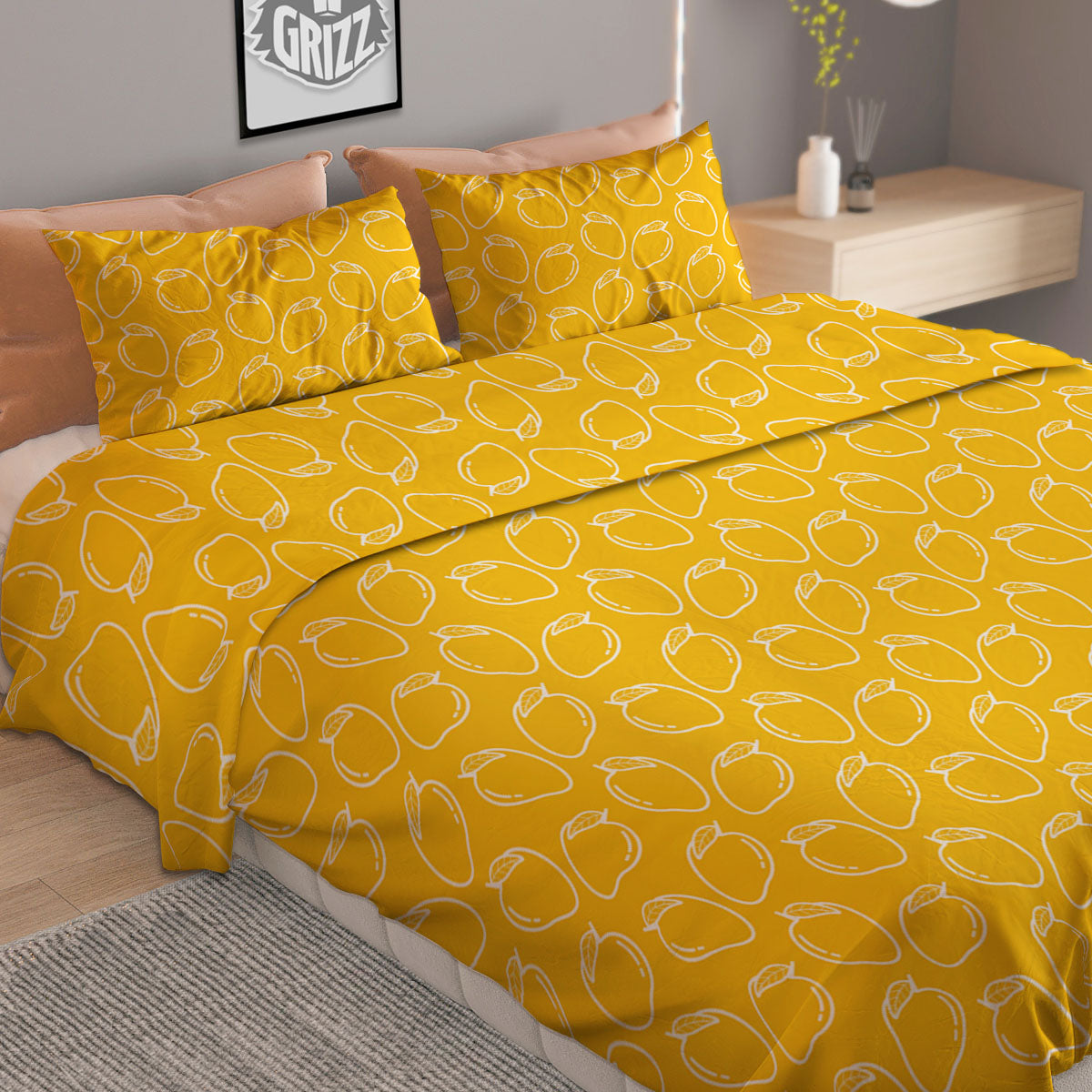 Pattern Mango Print Duvet Cover Bedding Set-grizzshop