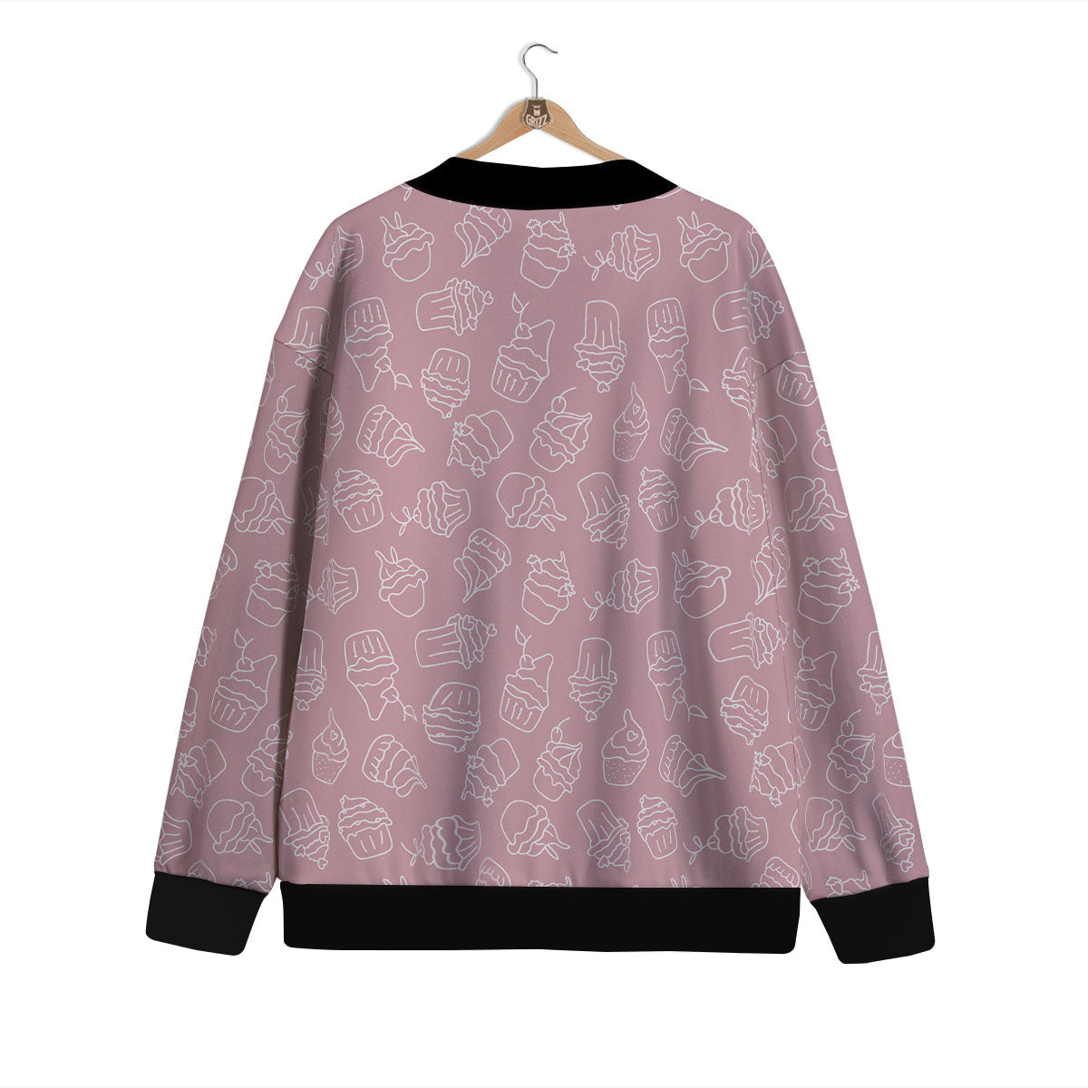 Pattern Mini Cupcake Print Cardigan-grizzshop