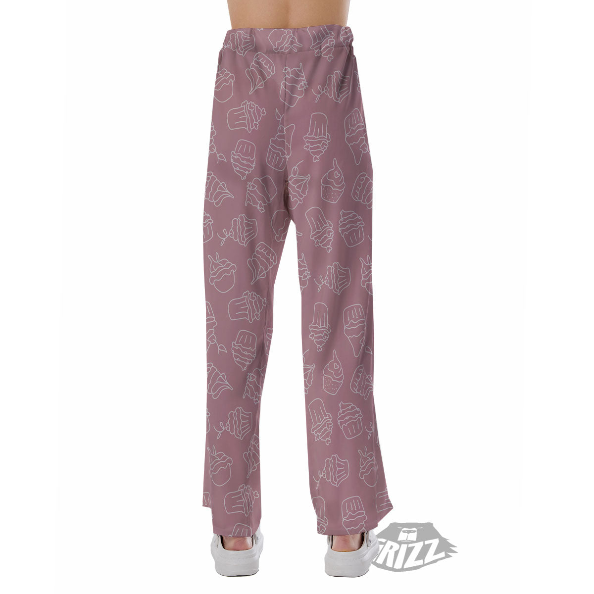 Pattern Mini Cupcake Print Pajama Pants-grizzshop