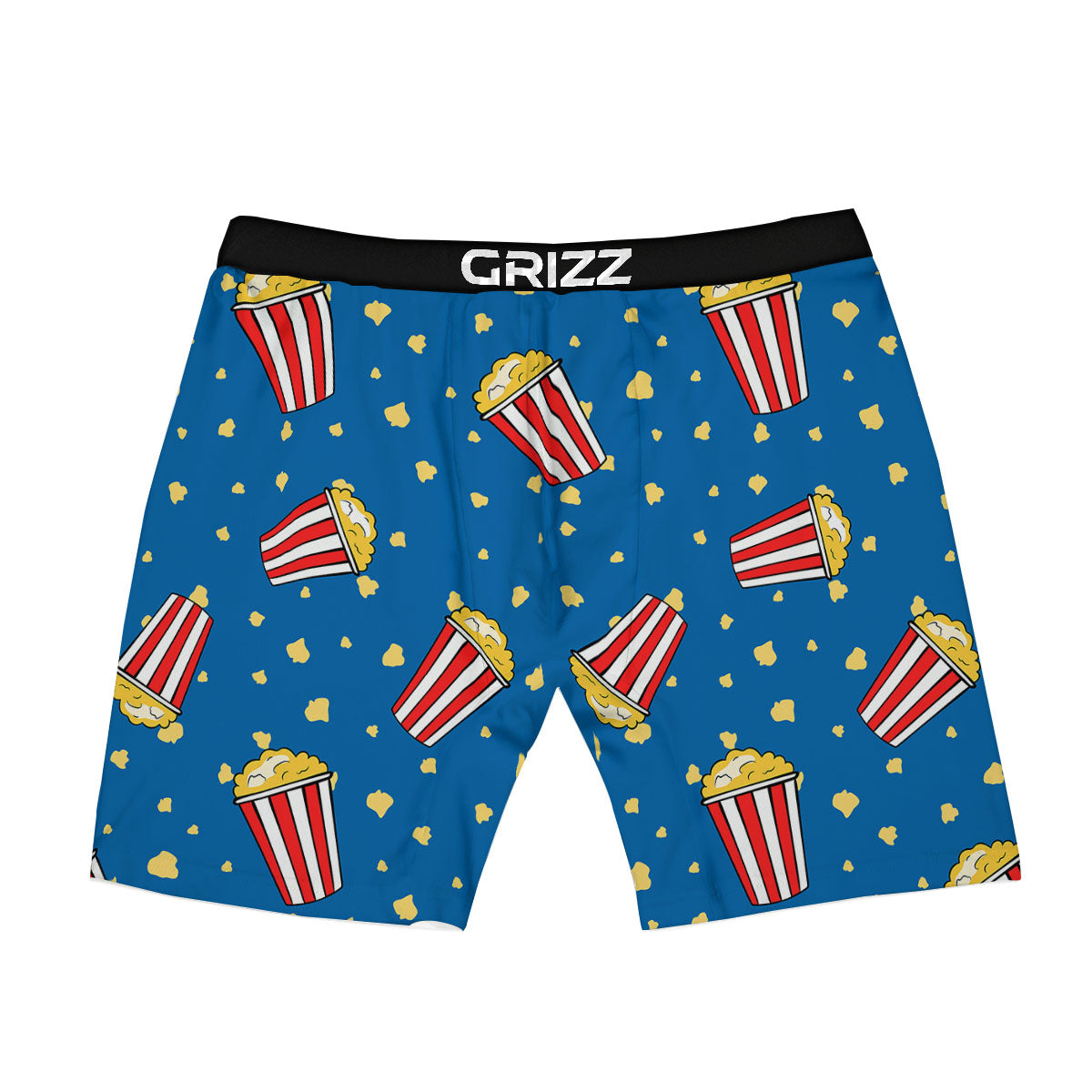 Pattern Popcorn Print Boxer Briefs-grizzshop