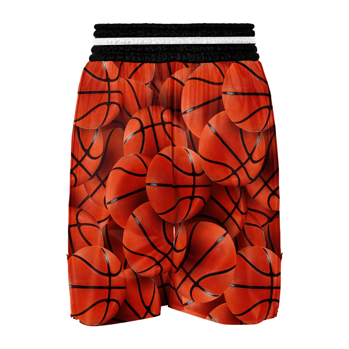 Pattern Print Basketball Boxing Shorts-grizzshop