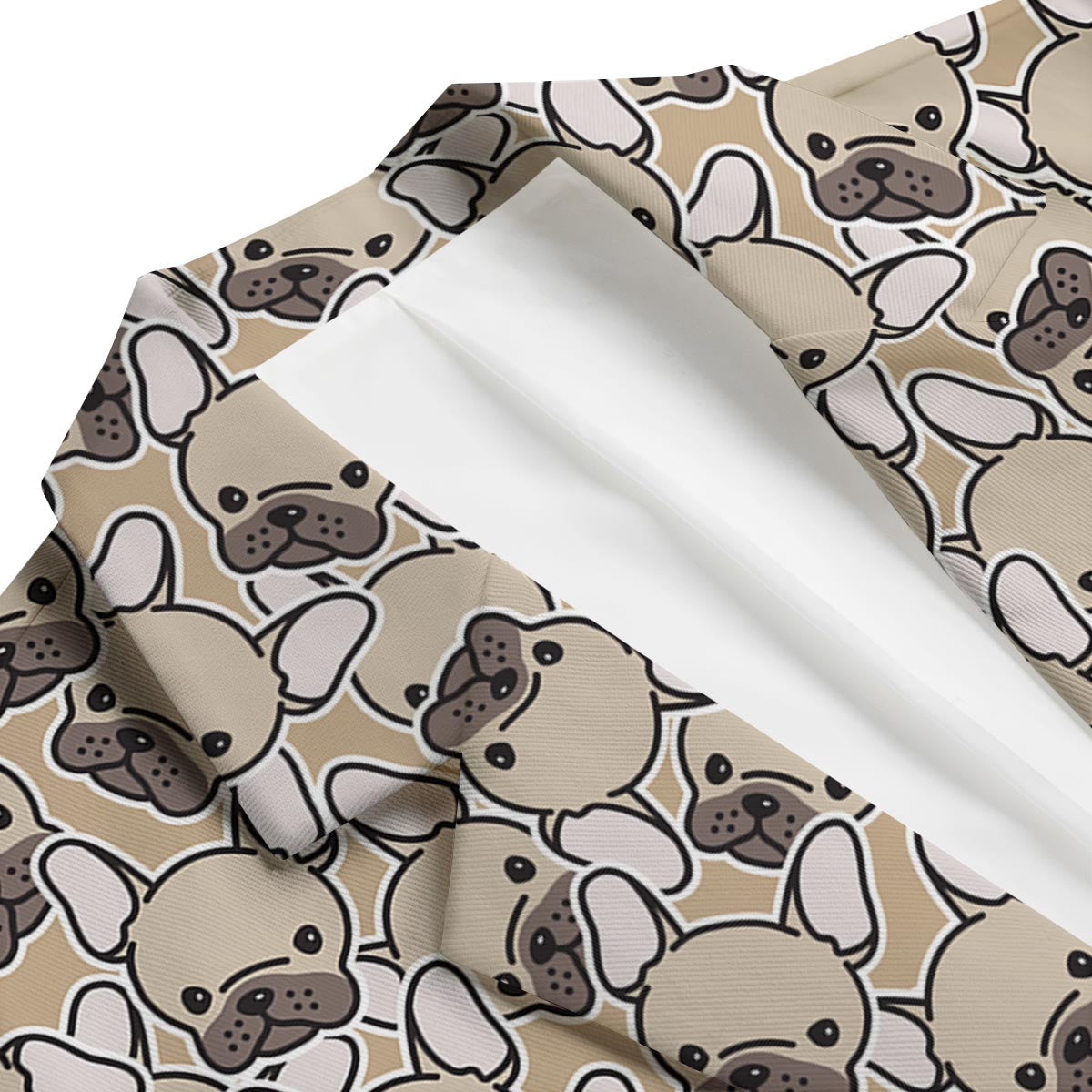 Pattern Print Bulldog Men's Blazer-grizzshop
