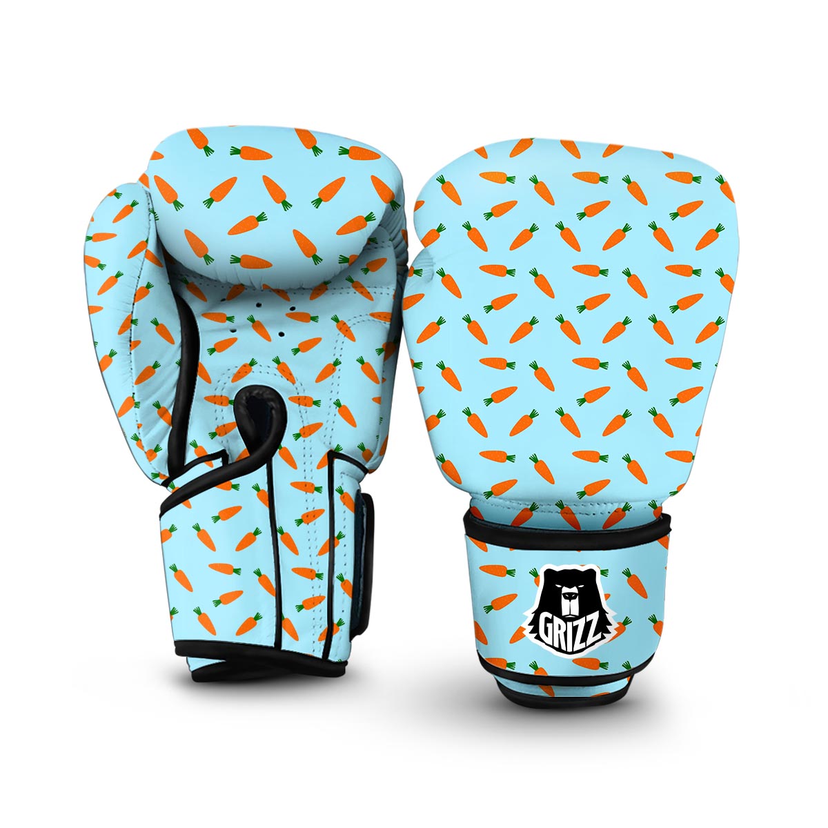 Pattern Print Carrot Boxing Gloves-grizzshop