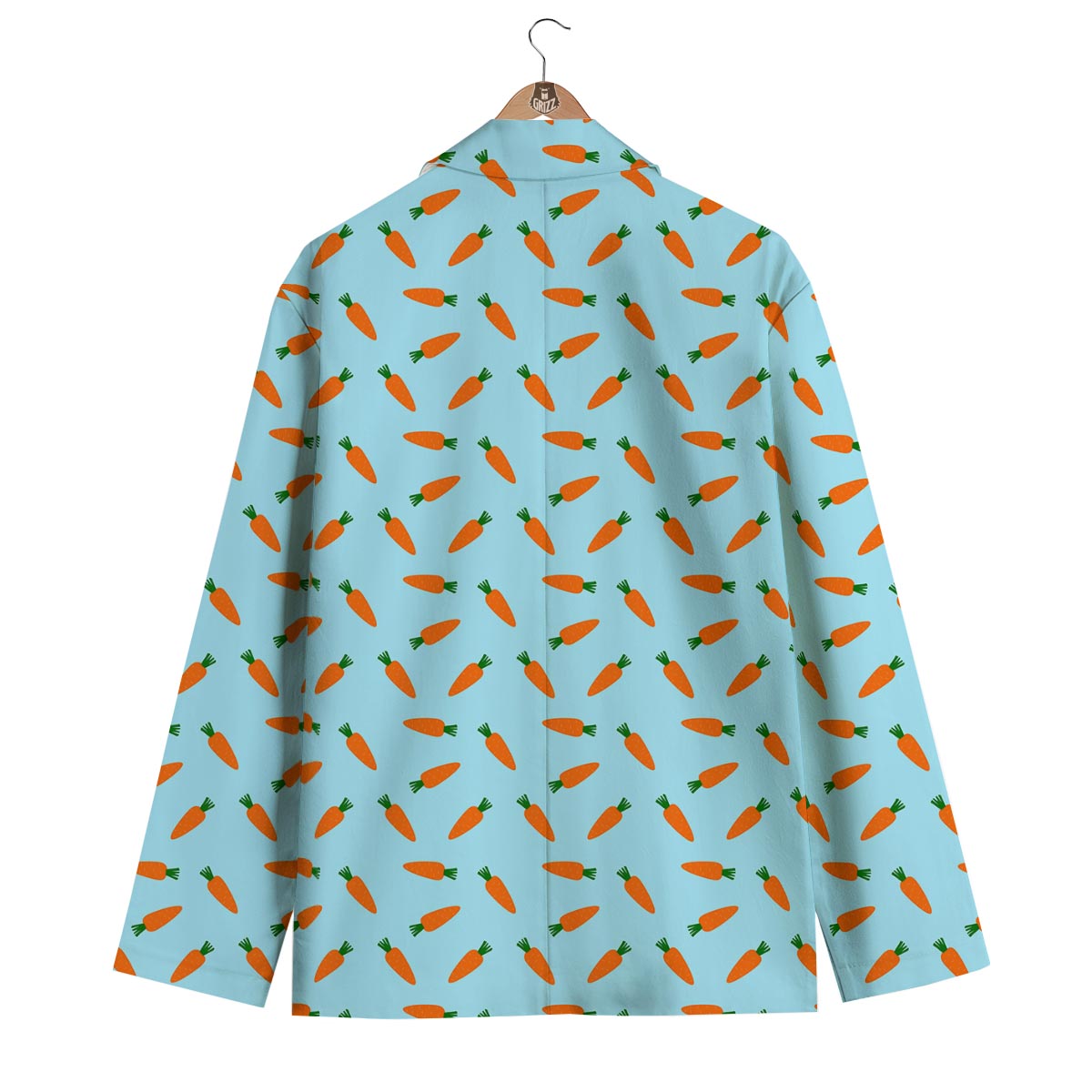 Pattern Print Carrot Men's Blazer-grizzshop