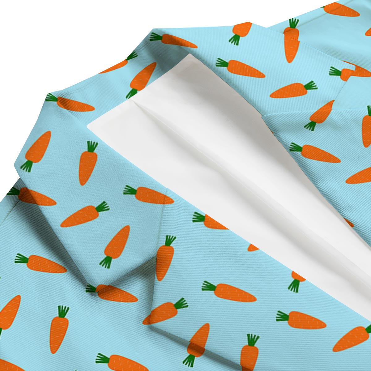Pattern Print Carrot Men's Blazer-grizzshop