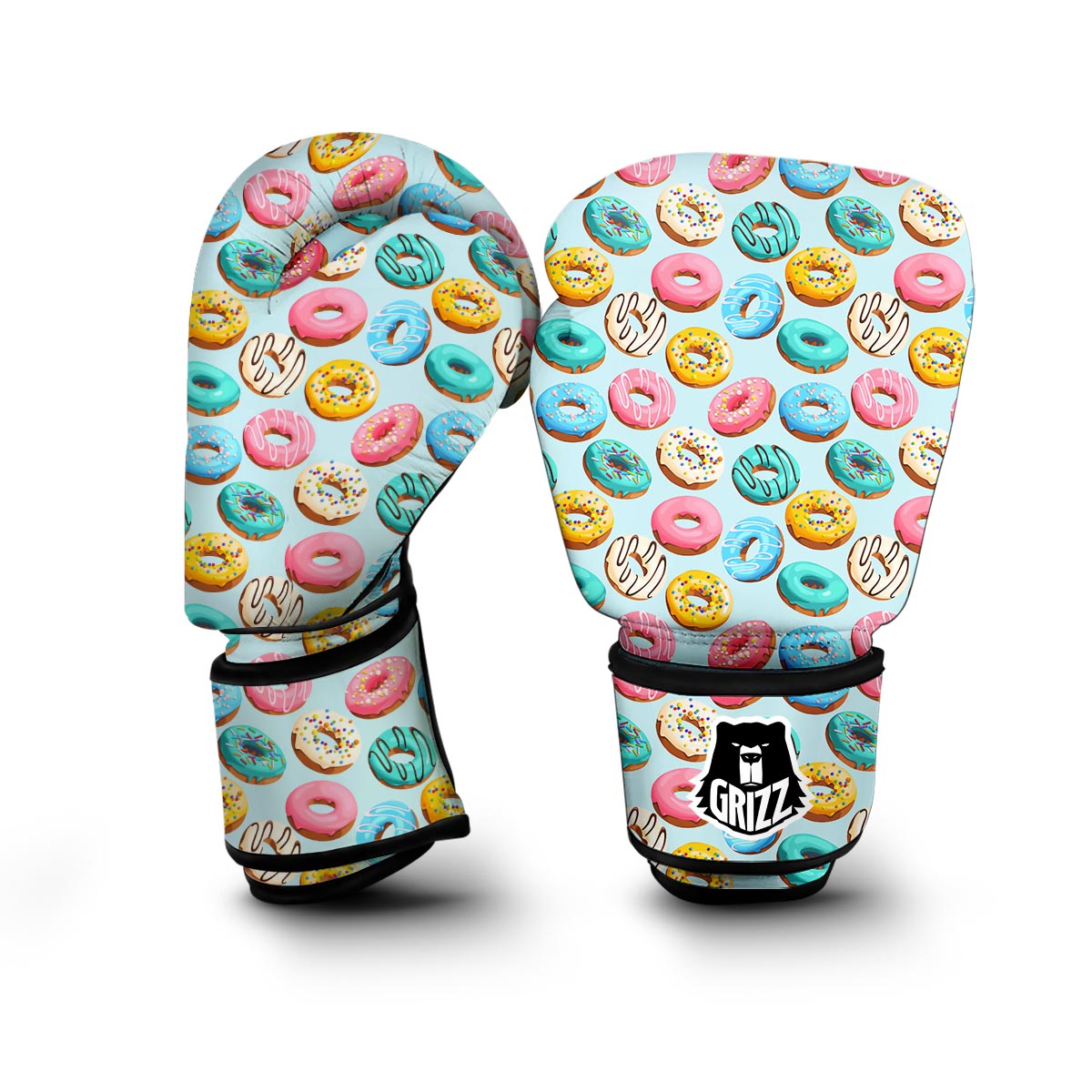 Pattern Print Colorful Donut Boxing Gloves-grizzshop