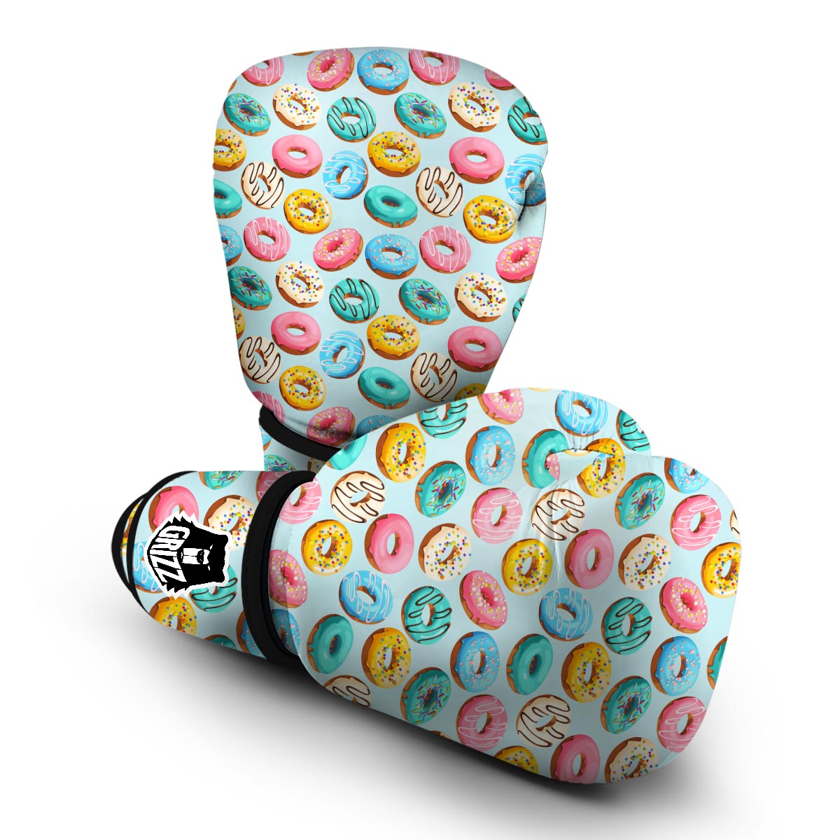 Pattern Print Colorful Donut Boxing Gloves-grizzshop