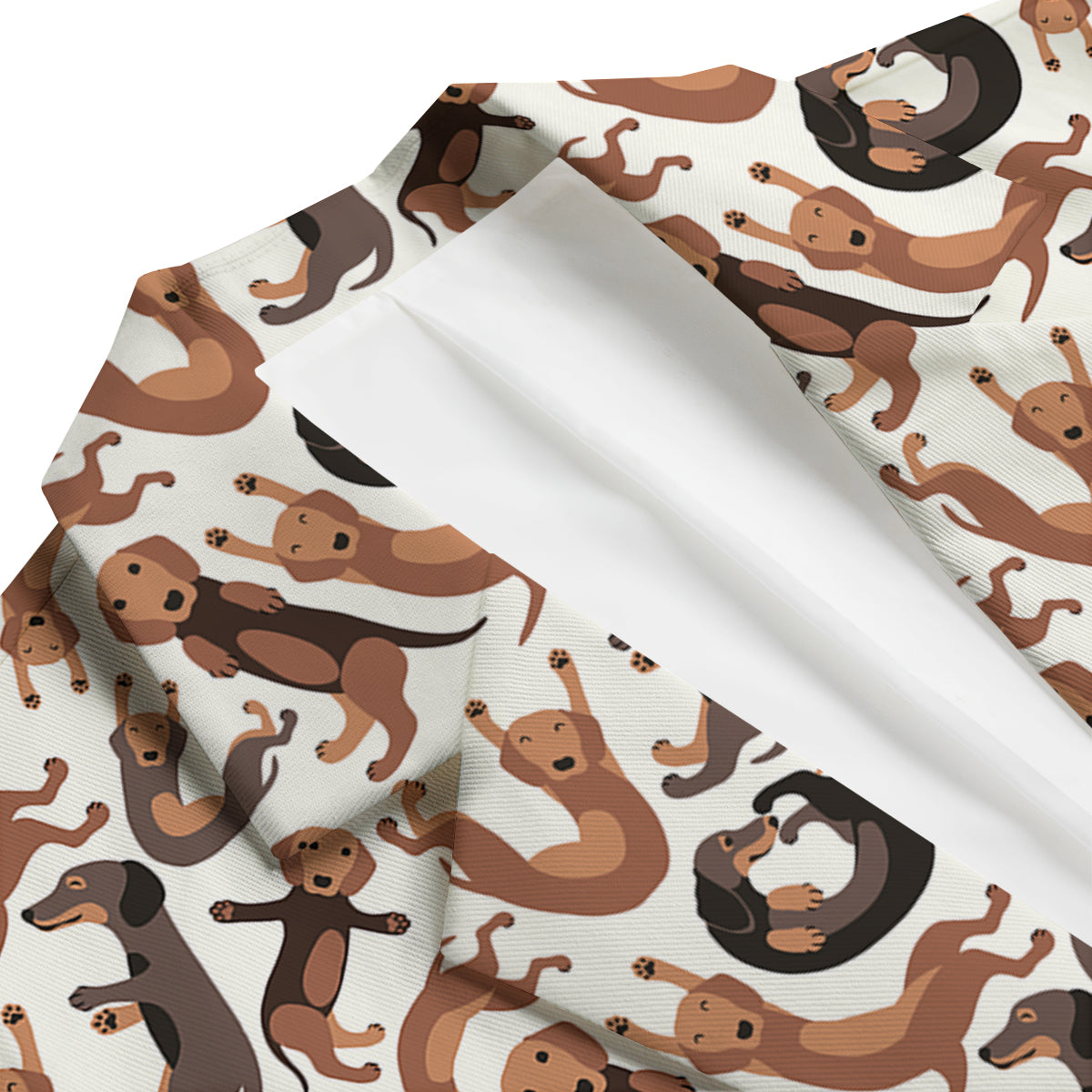 Pattern Print Dachshund Wiener Dog Men's Blazer-grizzshop