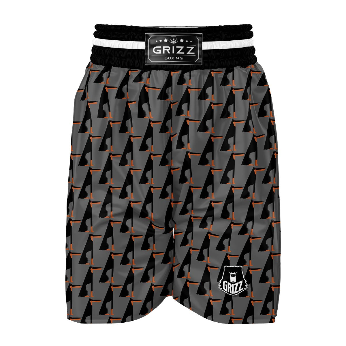 Pattern Print Doberman Dog Boxing Shorts-grizzshop
