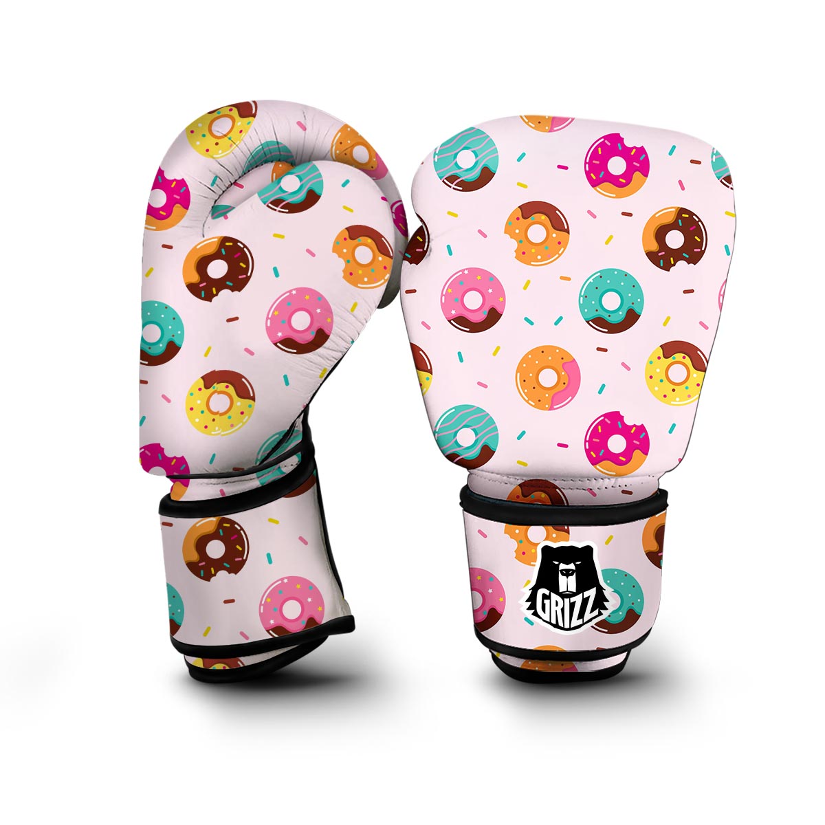 Pattern Print Donut Boxing Gloves-grizzshop