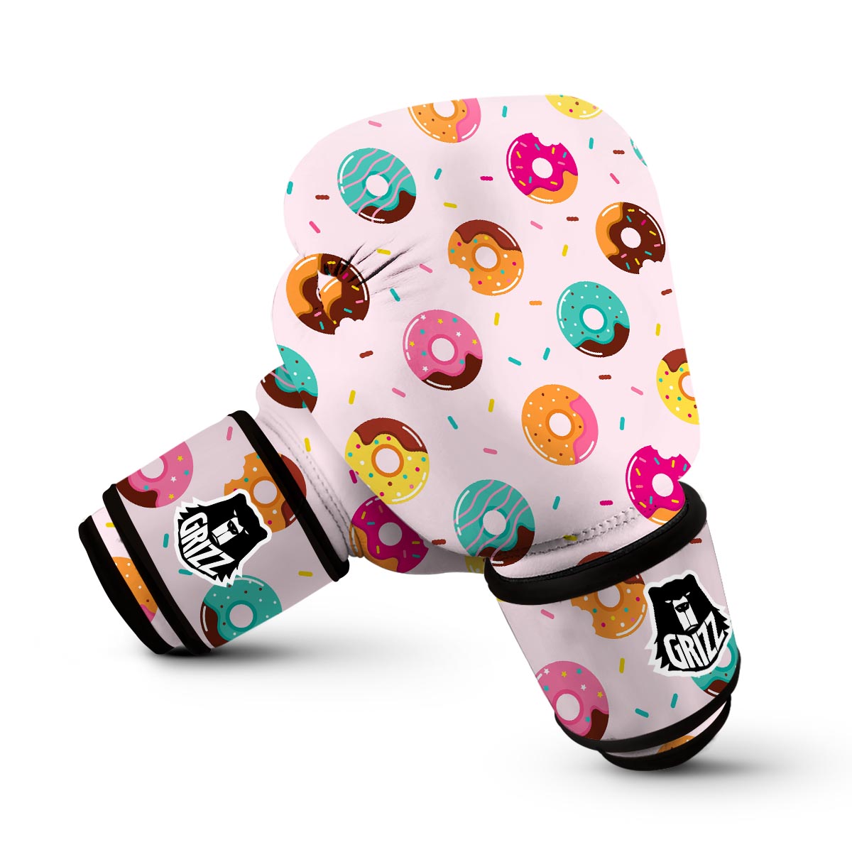 Pattern Print Donut Boxing Gloves-grizzshop